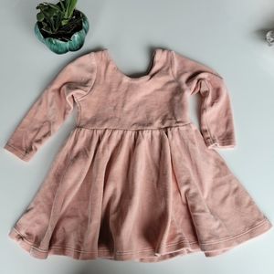 2T Monica and Andy Pink Velour Dress